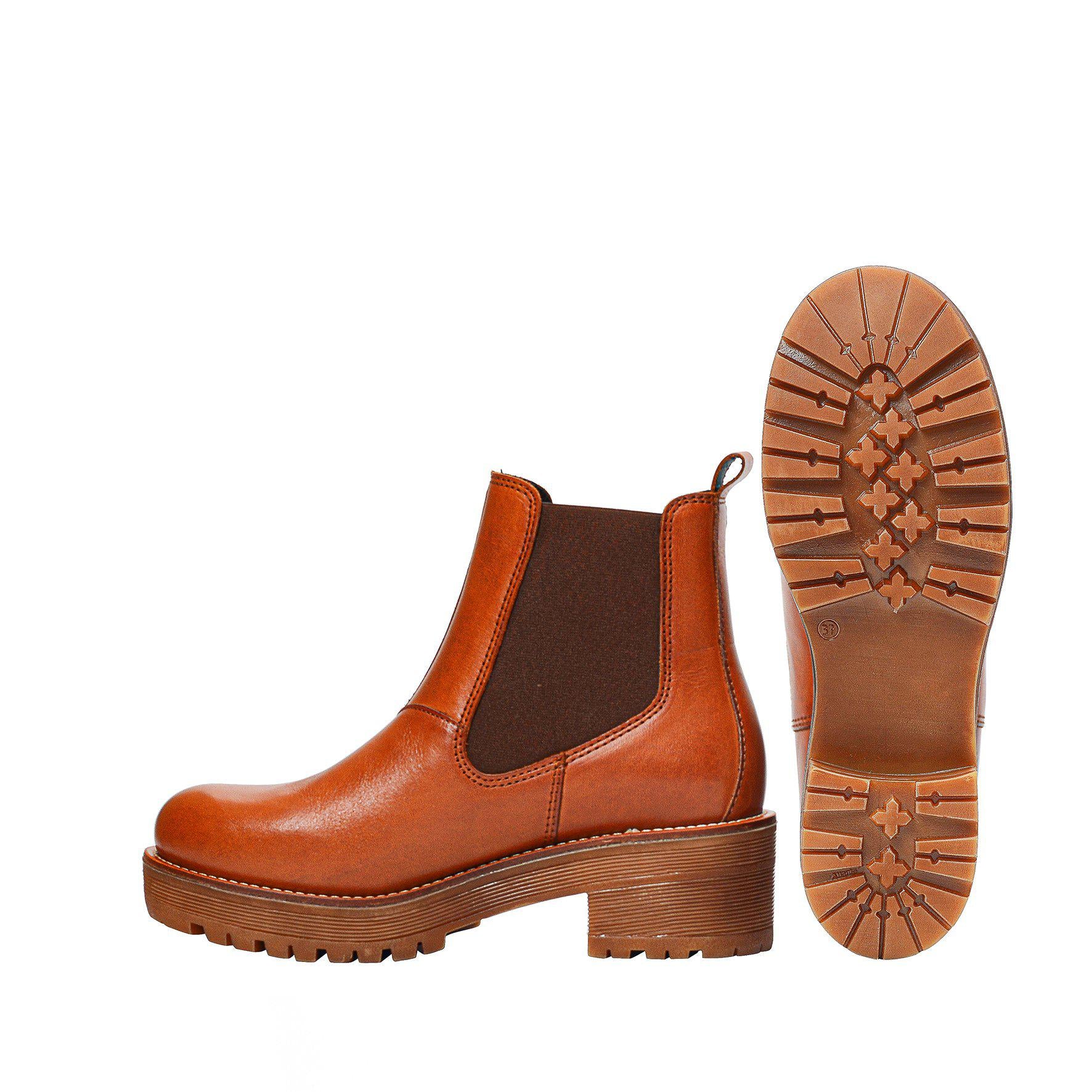 Clarisse Warm boots — Cognac – Ten Points